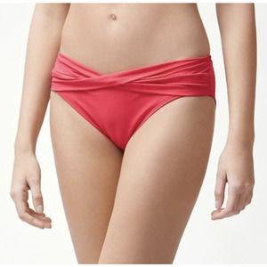 Tommy Bahama High Waist Twist Front Cerise Bikini Swim Bottom XXS/TTP